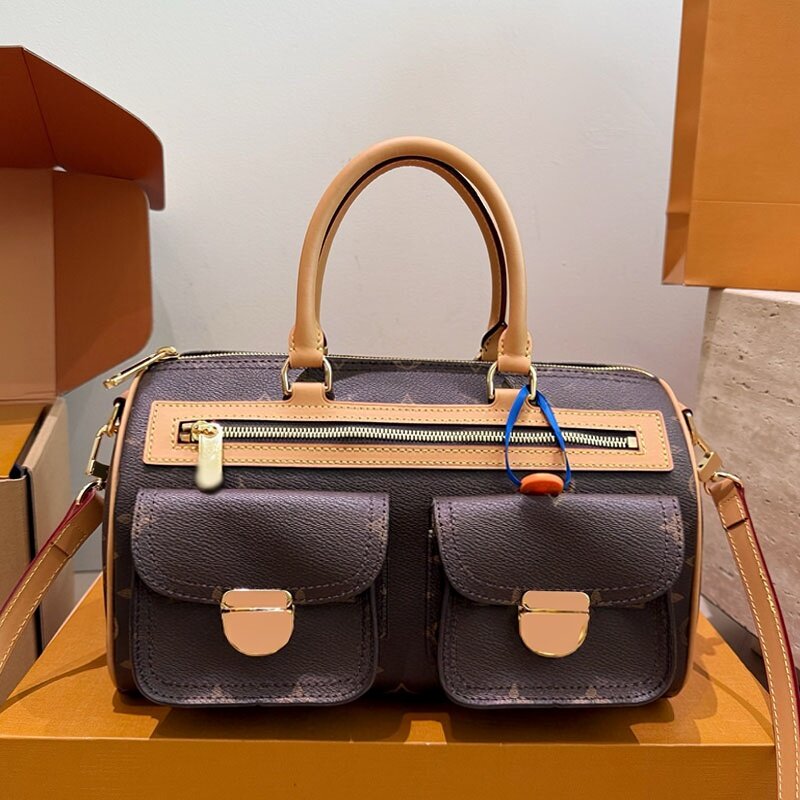 Designer de luxe Bowling fourre-tout sacs à bandoulière monogramme vieille fleur pochette à fermeture éclair bagages double rabat poches sac à ma