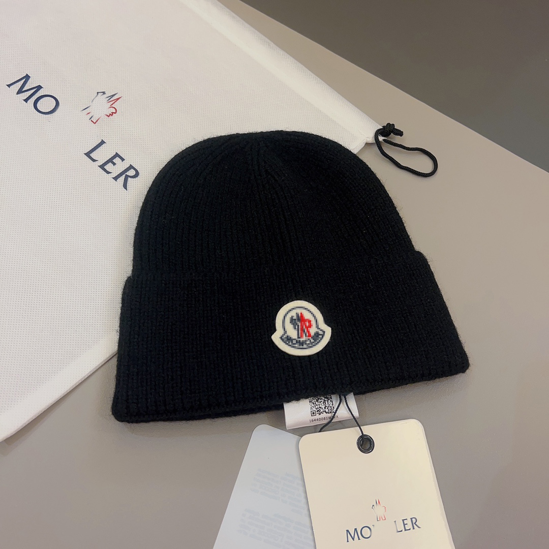 High-quality monclairityyy beanie women's warm hat designer letter knitted hat men's casquette luxurious elastic wool hat winter knitted h
