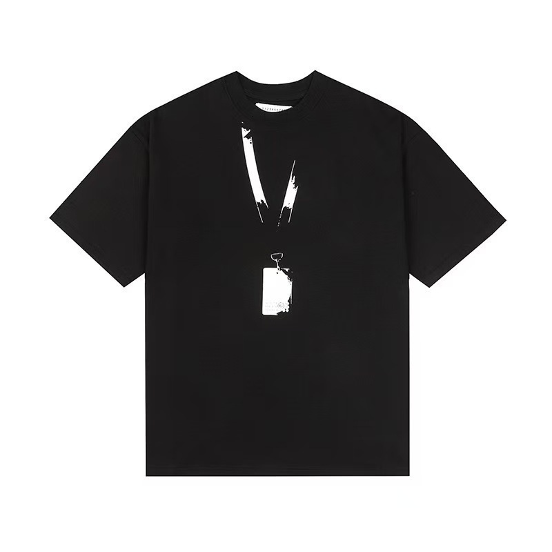 Mm6 Shirts Designer Tshirt Maison Miharra Men Women Casual Streetwear Y2k Short Sleeve Top Digital Pattern Graphic Tee Graffiti Tops Margelliashirt