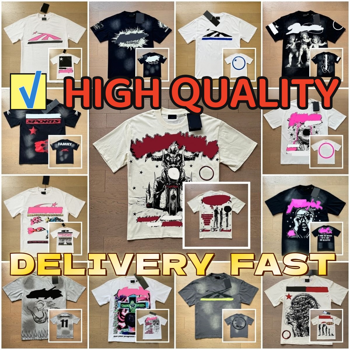 10A High quality designer graphic shirt Mens short sleeve designer with NFC scan new womens wash street loose round neck casuas High Streets Trendl