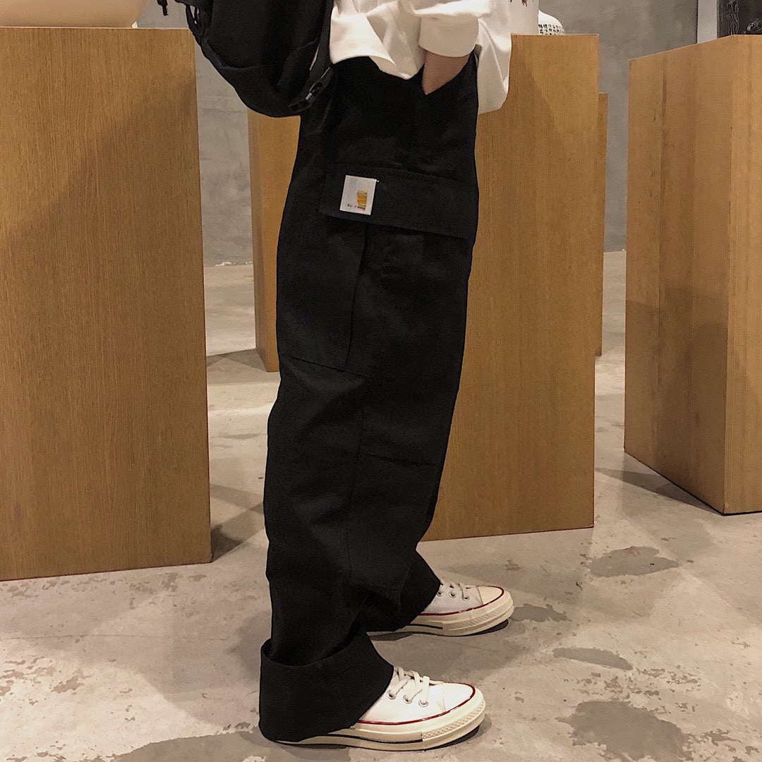 Car Regular Cargo Pant multi-pocket work pants, casual straight-leg long American retro mountain style, Japanese trend