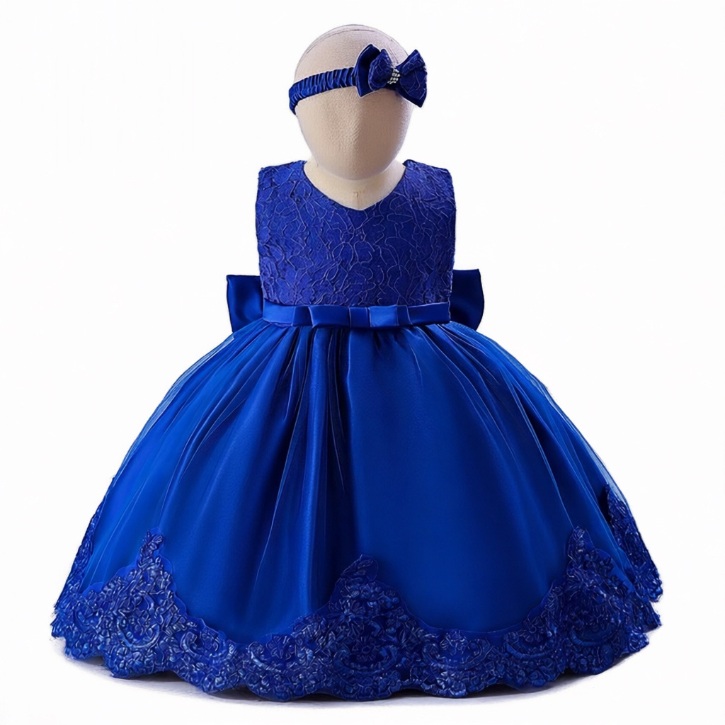 Eva Store O DHL EMS Aramex sur 2 paires avec des photos QC Charmant ensemble de vacances pour petites filles avec des nœuds délicats en tissu tul