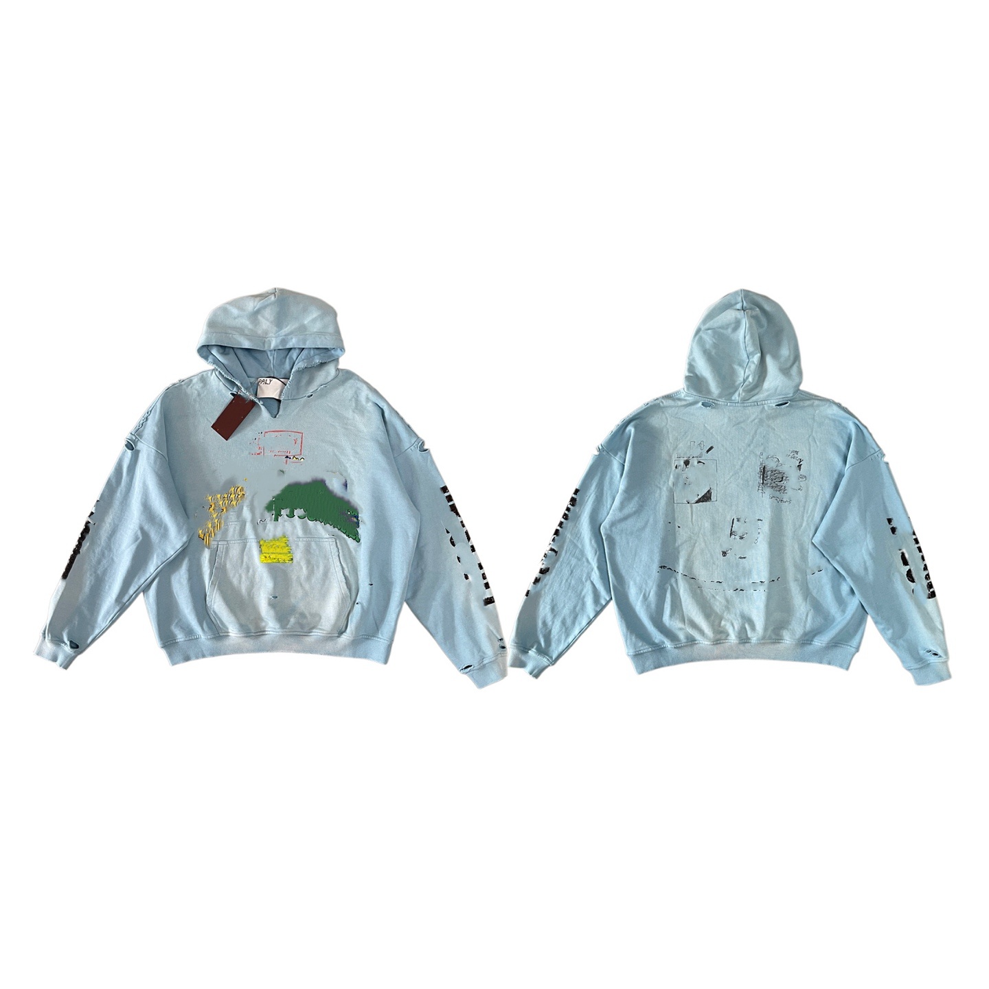 P 2026 – sweat à capuche unisexe, tout nouveau Design de cœur, à la mode, avec fermeture éclair, cœur empilé