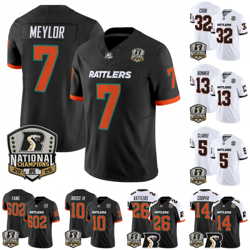 Arizona Rattlers 2026 National Champions Patch Max Meylor Arland Bruce IV Matthew Cook Kymani Clarke Sherdrick Bonner Hunkie Cooper Custom Football