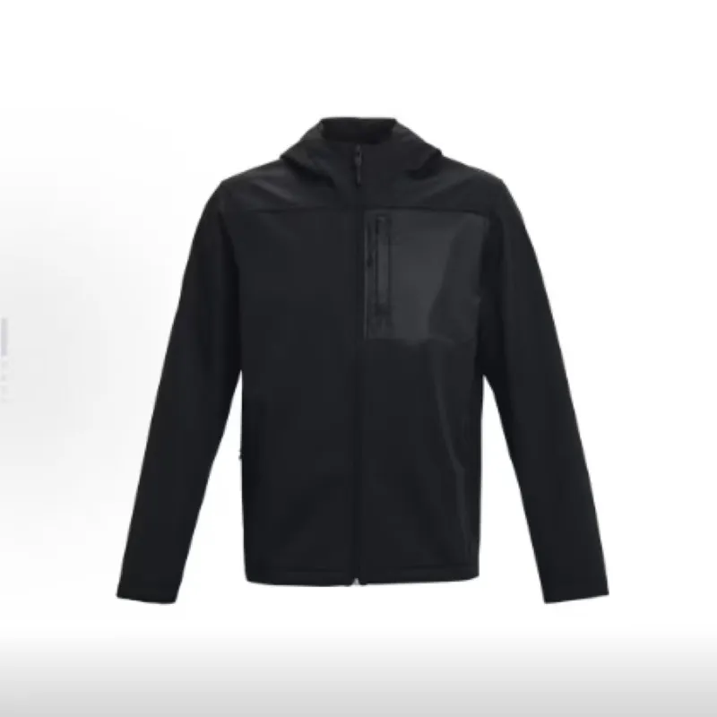 Designer Jacket ColdGear Infrared Shield Men Hooded StandUp Collar Softshell Coat Waterproof Windproof Thermal Long Sleeve for Outdoor Hiking Traini