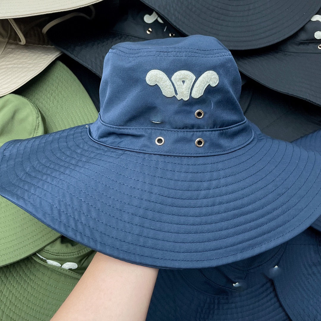 2026 designer broderie mode cowboy seau hommes et femmes plage soleil pêcheur chapeau classique simple décontracté