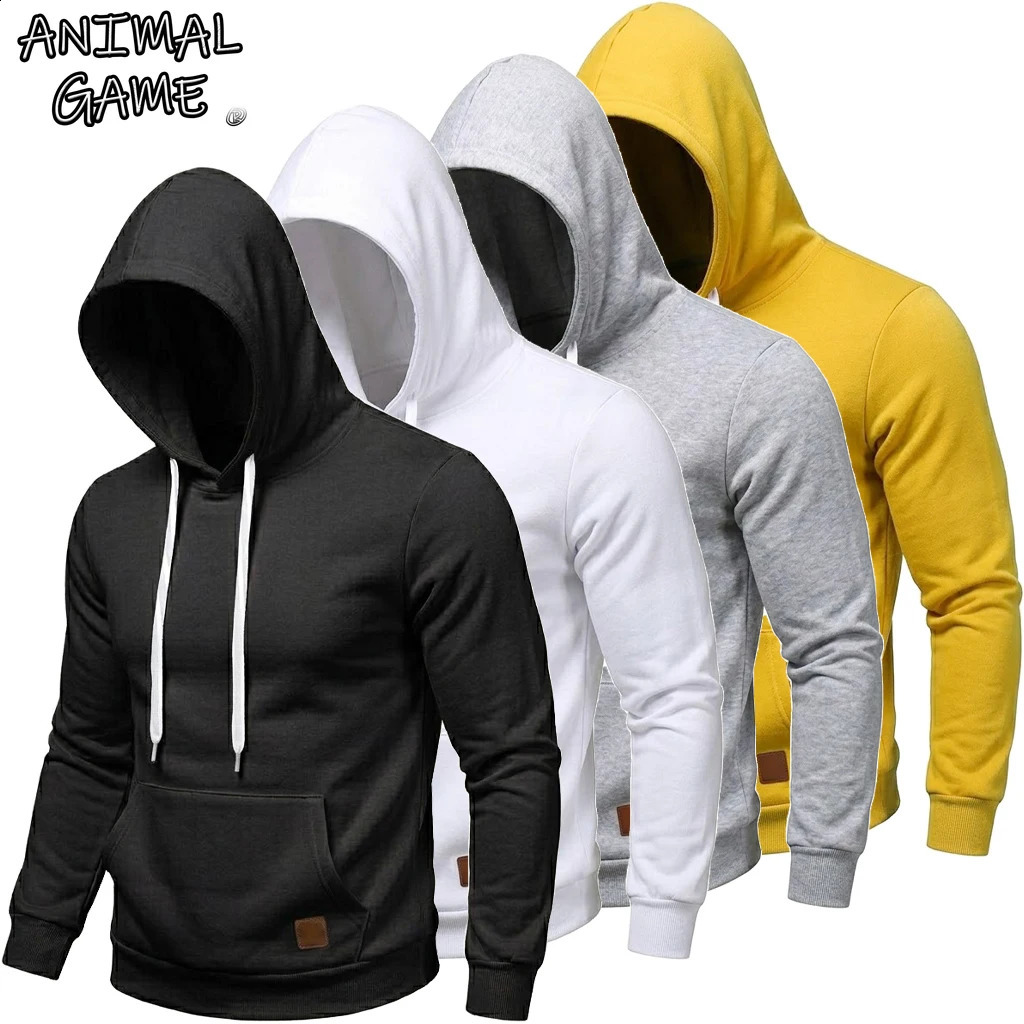Casual Men's Hoodie Drawstring Hoodies Male Sweatshirt Long Sleeve Coats Outdoor Streetwear Lightweight Gym Man Pullover 260812 06
