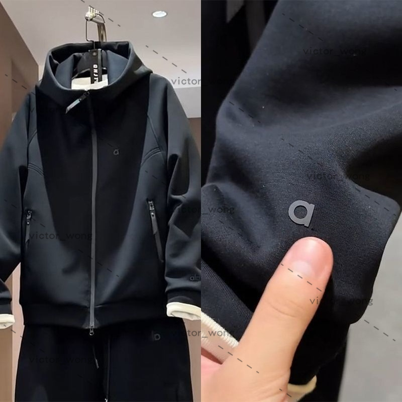 9895 Designer Men Hooded Tracksuit Set Zip Up Hoodie Jacket And Cargo Jogger Pants 2 Piece Outfit
