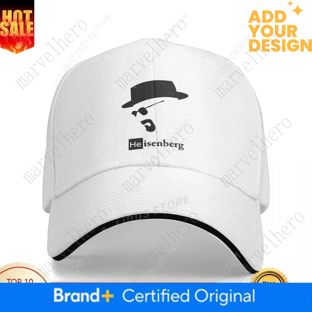 New Fashion Breaking Bad Baseball Cap Heisenberg Iam The Denger Retro Printed Dad Men Women Adjustable Snapback Hat