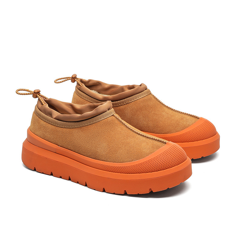 Designer 2026 fashion trendy snow boots for men and women fleece lined keep warm winter height increasing cotton shoes