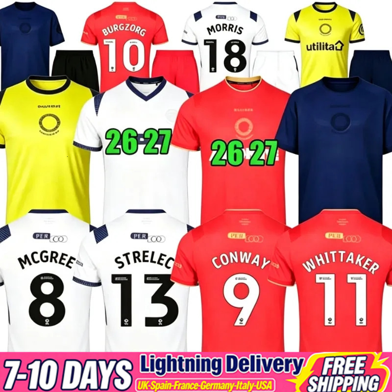 Middlesbroughs 26 27 FC NYPAN HACKNEY FRY LATTE Soccer Jerseys home away WHITTAKER STRELEC LATH DEN BERG MCGREE football shirt FORSS CLARKE men kids