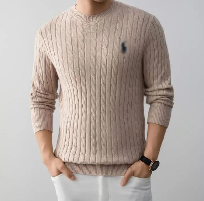 Mens Polo Sweaters new luxury Pullover Jacquard Long Sleeve for Loose Embroidered Horse designer knit Round Neck Hoodie Men Women Sweater plus size