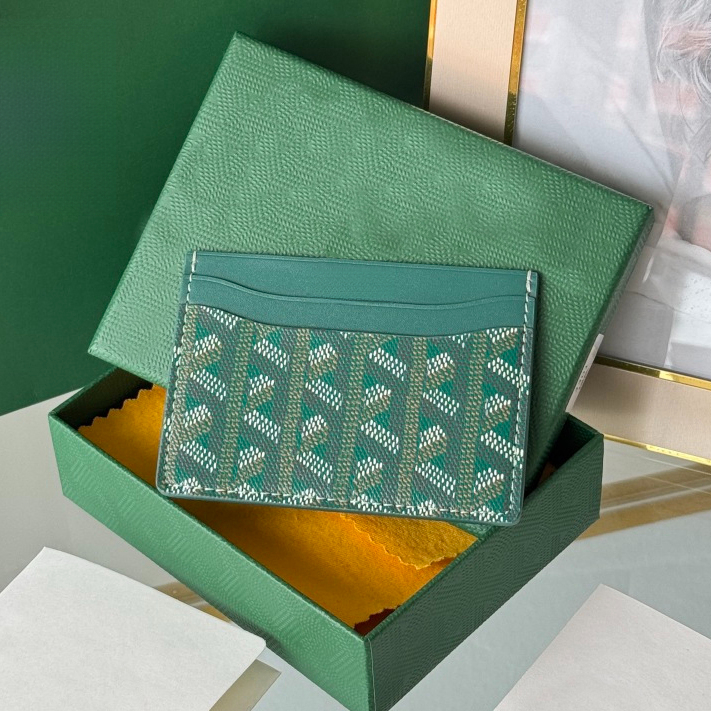12A designer mens With box Genuine leather card holder wallet passport pouch ID Women's Card Clip Luxury bag Mini Wallet Long Designer purse
