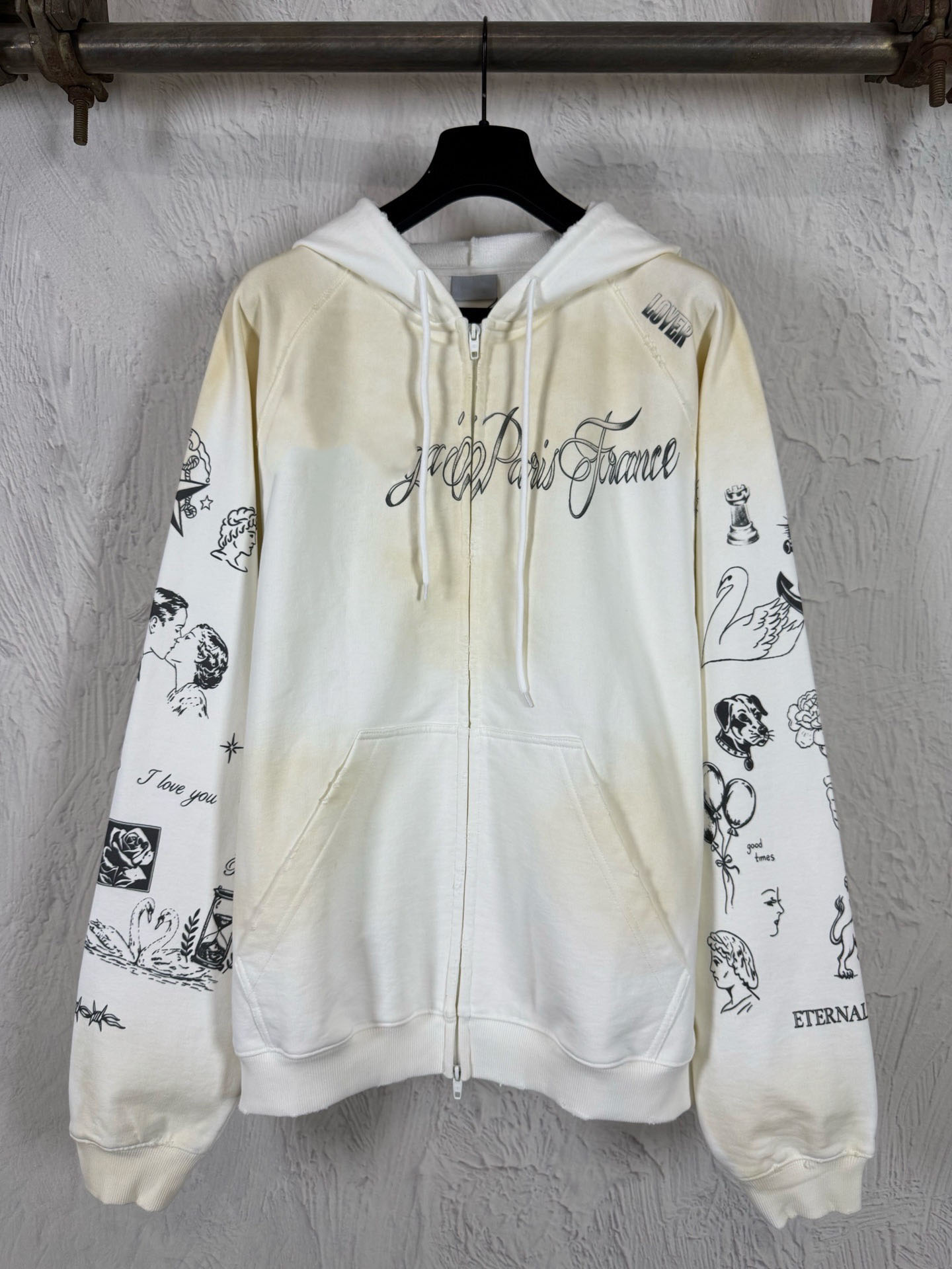 Sweats à capuche pour hommes, grande taille, t-shirts, polos, col rond, style polaire brodé et imprimé, vêtements d'été avec street pur coton 23r