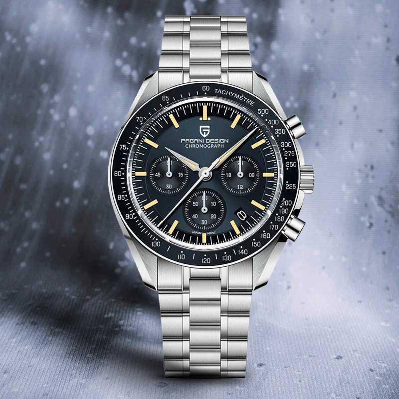 New 2026 PAGANI Moon DESIGN Watch Retro Luxury Quartz Watches For Men Stainless Steel Luminous Waterproof Sport Chronograph Man N260820