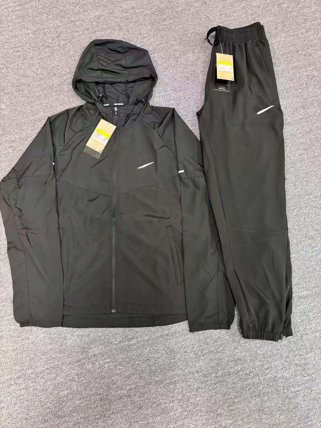 Sports for men women, spring and autumn quick-dry casual running woven sports windproof breathable wholesale hooded outdoor jacket