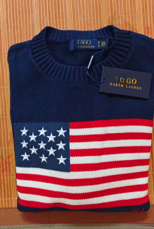 polo jacket Luxury Designer Womens Mens Knitted Sweater Jumpers American Flag Trendy Winter HighEnd Comfortable Cotton Men Women Pullover Sweatshirt
