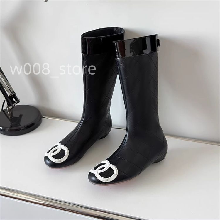 2026 NEW Autumn Winter Women Flats Heel Women Long Boots High Quality Leather Ladies Knight Boots Ankle boots Casual Knee-high Boots Fleece lining