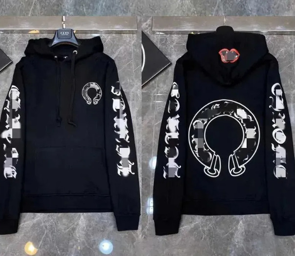 cross Heart Hoodie Oversized Long Sleeve Pullover Vintage Biker Classic Trend Designer Streetwear Chromenessitys Hearts Hoodie Sweatshirt 71a