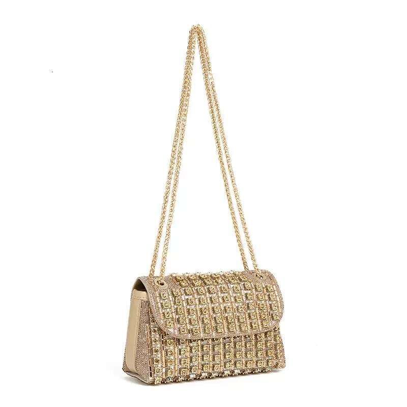 Designer Bag for Women Evening Bag makeup bag Fashion Handbag Full Diamond Pillow Bag Boston Chain Bag Underarm Bag Crossbody Bag French Elegant Sma