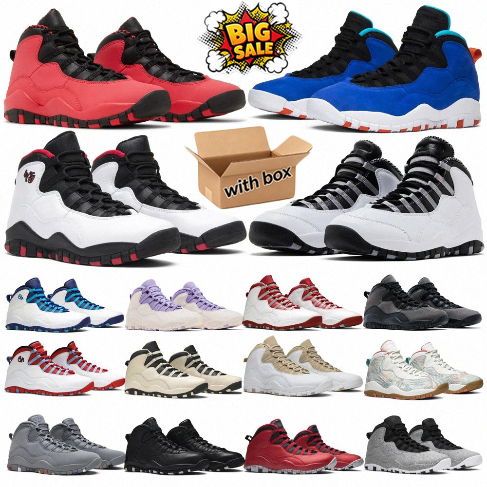 Men Women 10 10s Basketball Shoes Hydrangeas Shadow X Steel Grey Cool Grey Cement Black White Drake Men Outdoor Trainers Walking Running Sports Snea