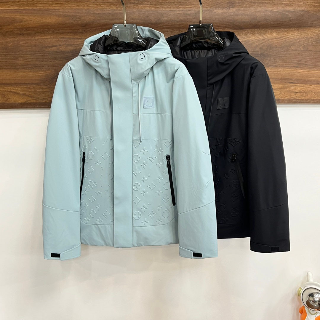 Designer 90% Goose Down Puffer Jacket Men 3D Print Windbreaker Winter Hooded Down Jacket Coat Men Size M-3XL
