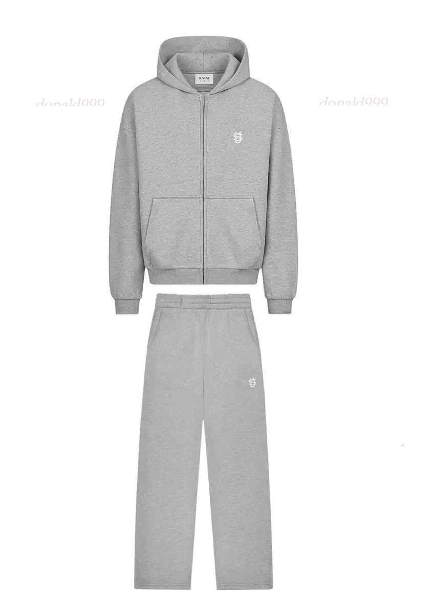 Embroidery S Men Tracksuits Harajuku Letter Zip Baggy Casual Pants Suit Fashion Women Retro Hoodies Couple Sweatshirt Unisex Sweatpants