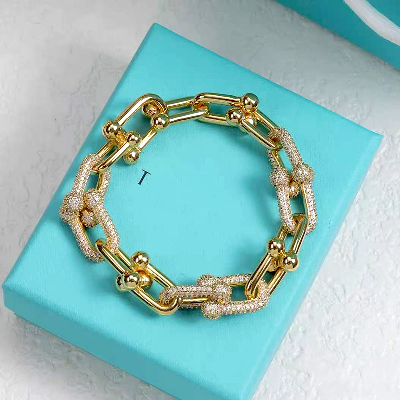Designer bracelet luxury bracelets designer for women bracelet U shaped diamonds high quality solid colour design bracelet christmas gift jewelry ve