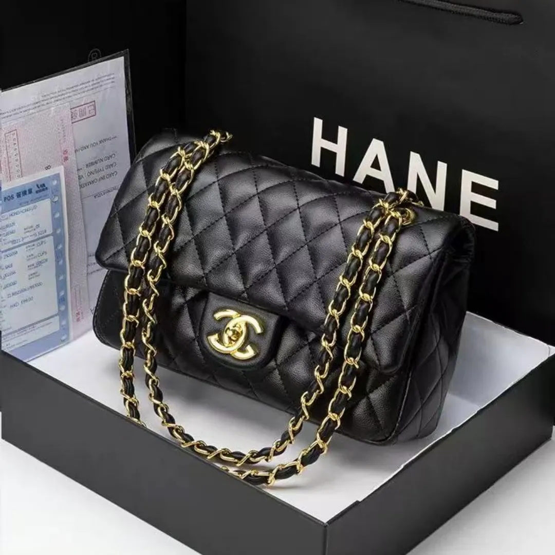 10A Designer Shoulder bag Classic Plaid Lattice Flap Totes Ladies Handbag Series Chain Square Purses Genuine Women Leather Bags Purse Double Letter