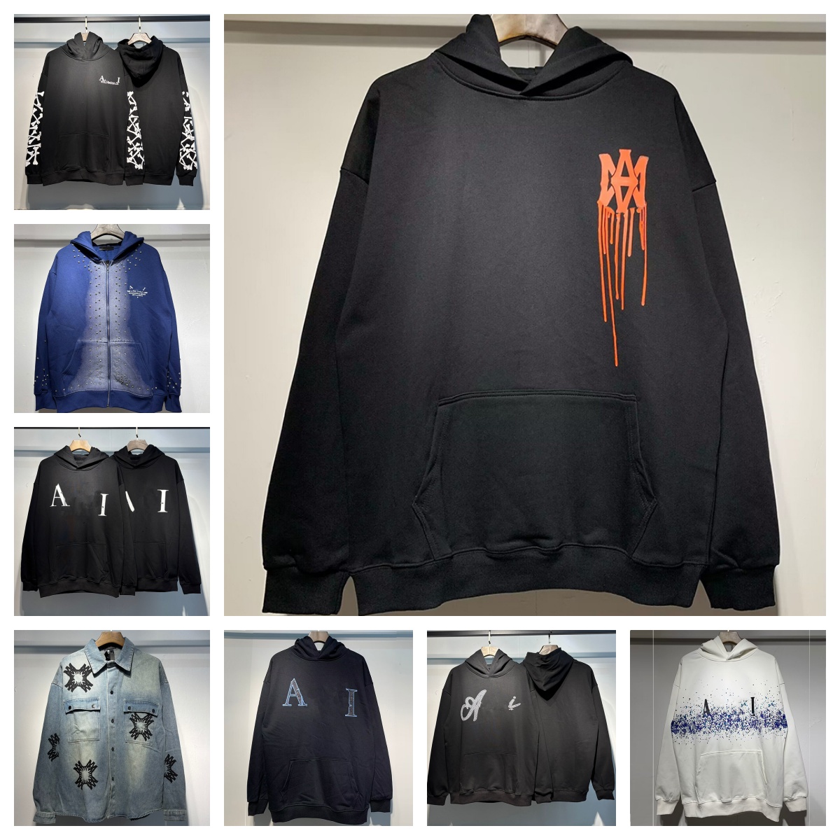 Designer s new style high-quamility pure cotton hoodiet with hip hop high street pattern letter print sportswear casual and simple long sleeved swea