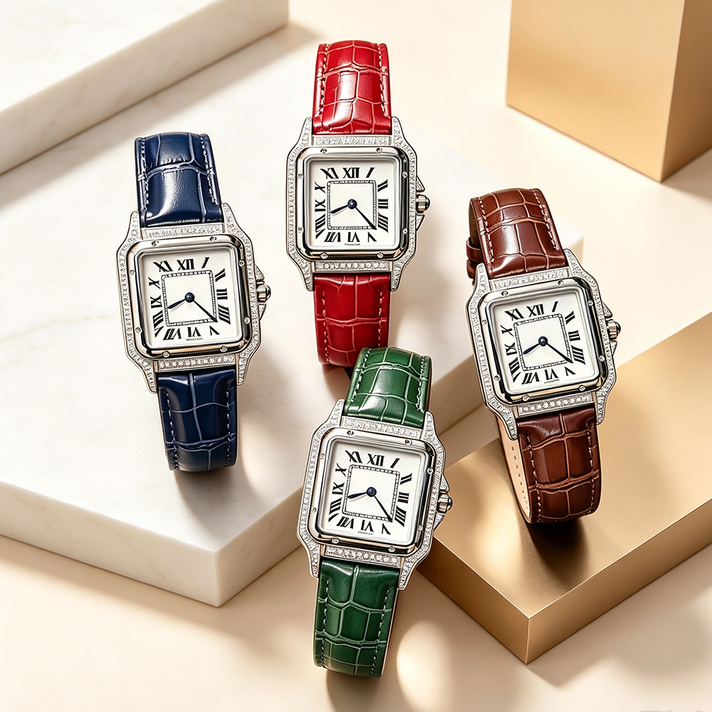 New Fashion Women Watches Stainless Steel Band Lovers Diamond Business Movement Wristwatch Elastic Strap Band Quartz Watch woman watch montre Lux