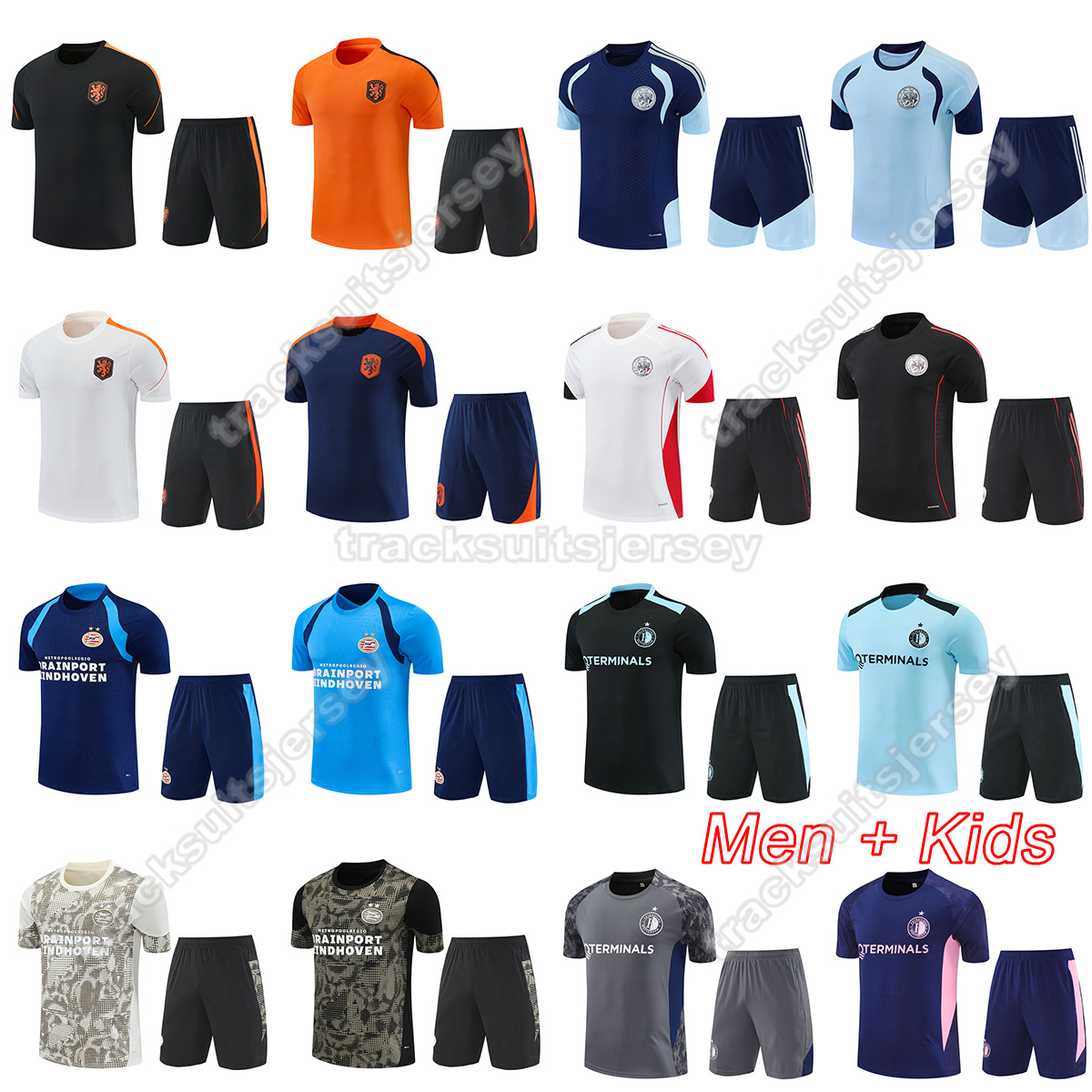 Voetbalshirt nederlands kids football kits ajaxian training shirt mens 2025 2026 voetbaltenue eindhovenaar soccer jersey and shorts set hwang 25 26