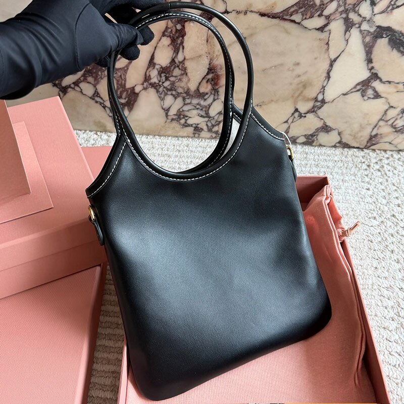 Sac à provisions en cuir souple simple et à la mode pour filles, pochette fourre-tout, sac à main de fête, pochette amovible, bandoulière en cuir