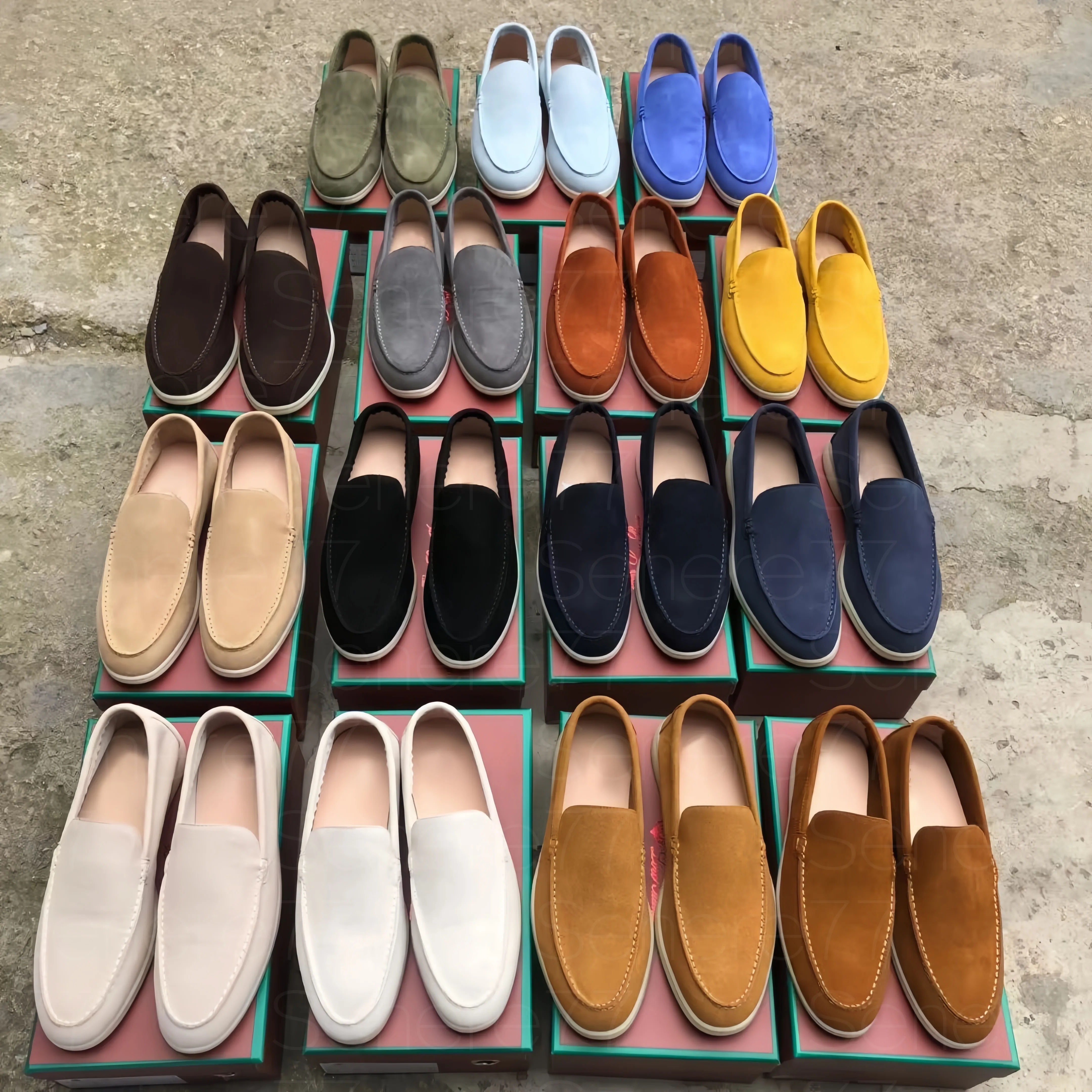 Loafer Men Loafers Womens Designer Shoes Walk Charms Men Flat Sandals loafers Women Casual Shoe Luxury Moccasin Slip On Suede Oxfords Leather Shoe L