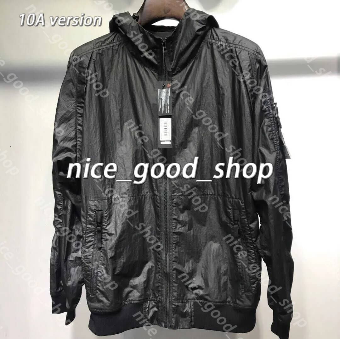 10A Pull Stone Jacket Designer Topstony Long Sleeve Zipper Badges Windbreaker Men Casual Coat Windbreaker Embroidered High Quality Fashion Mens Jack
