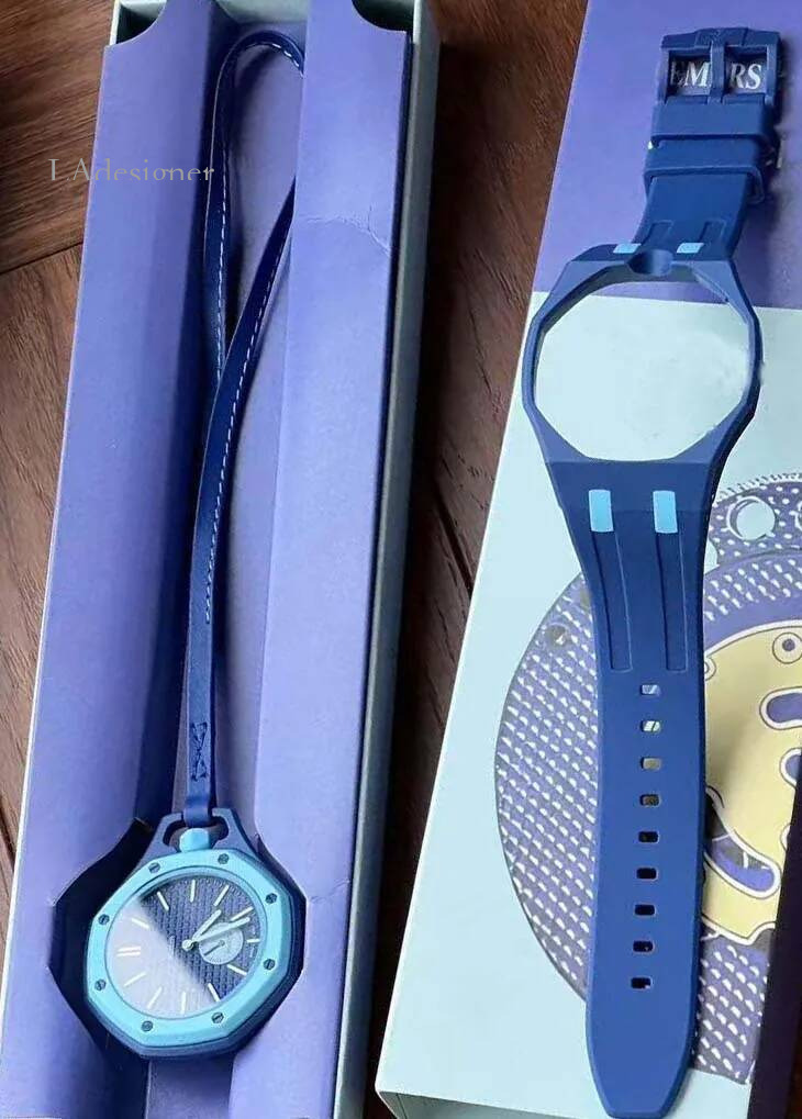 High Quality Royal Pops Watches Automatic Ceramic Dial Color Leather Fashionable Popular Royal Watch Men Women Quartz Gift With Box Cool And Stylish