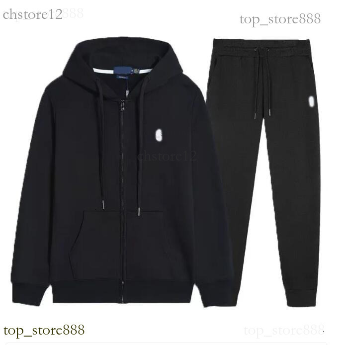 Polo Tracksuit Set Designer Mens Tracksuits Outdoor Sports Suit For Autumn Winter Plus Size Polo Tracksuit Hooded Zipper Windproof Jacket Sweatpants