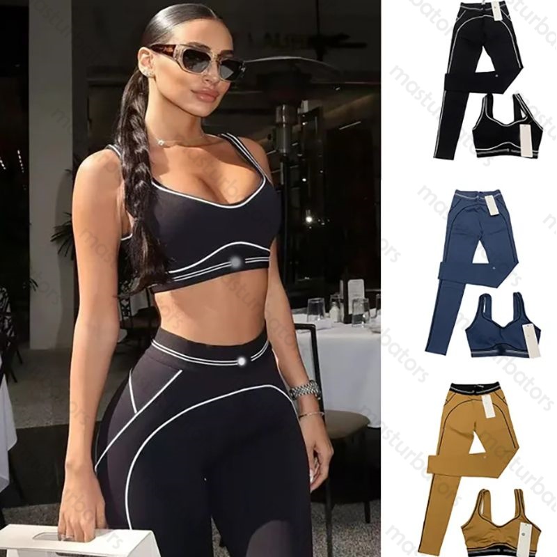 ola set womens Tracksuits Two Pieces Set Summer New Yoga Set Sports Tank Top High Waist Hip Lifting Compression Fitness Set