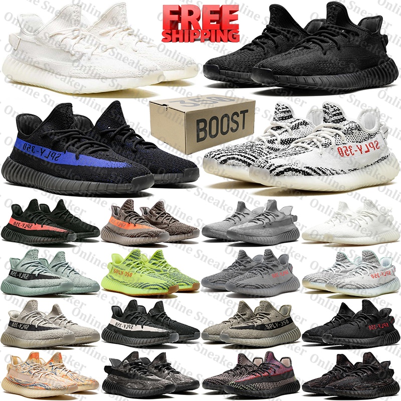 Livraison gratuite avec boîte Designer 350 v2 v3 boost baskets chaussures de course de sport Onyx Bone Zebra crème argile formateurs pour femmes