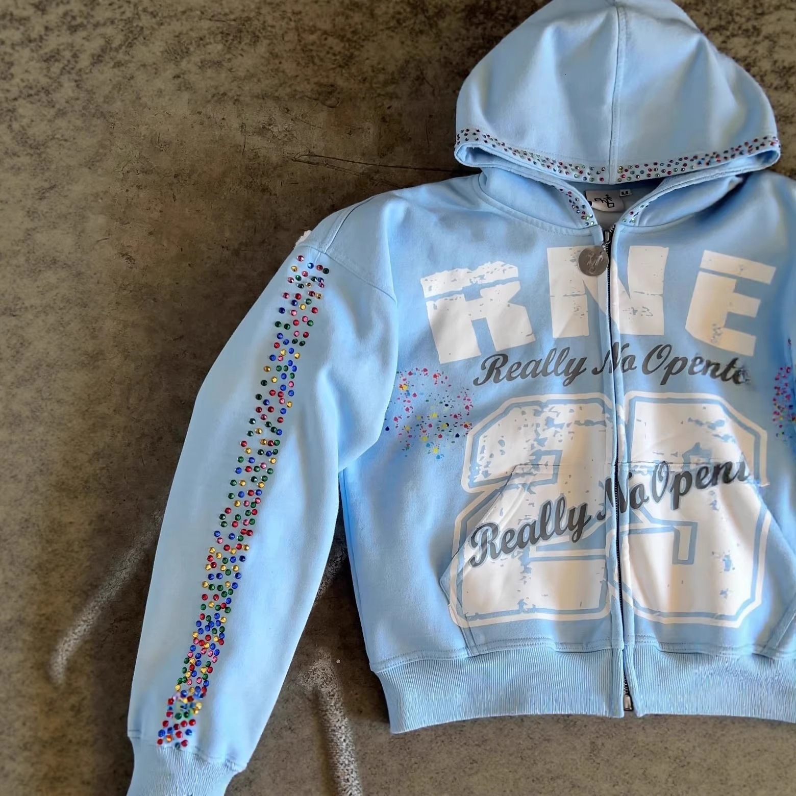 Luxury Brand Designer Clothes New American Retro High Street Hooded Y2k Cardigan Trendy And Unique Unisex Sweatshirt Jacket In Stock