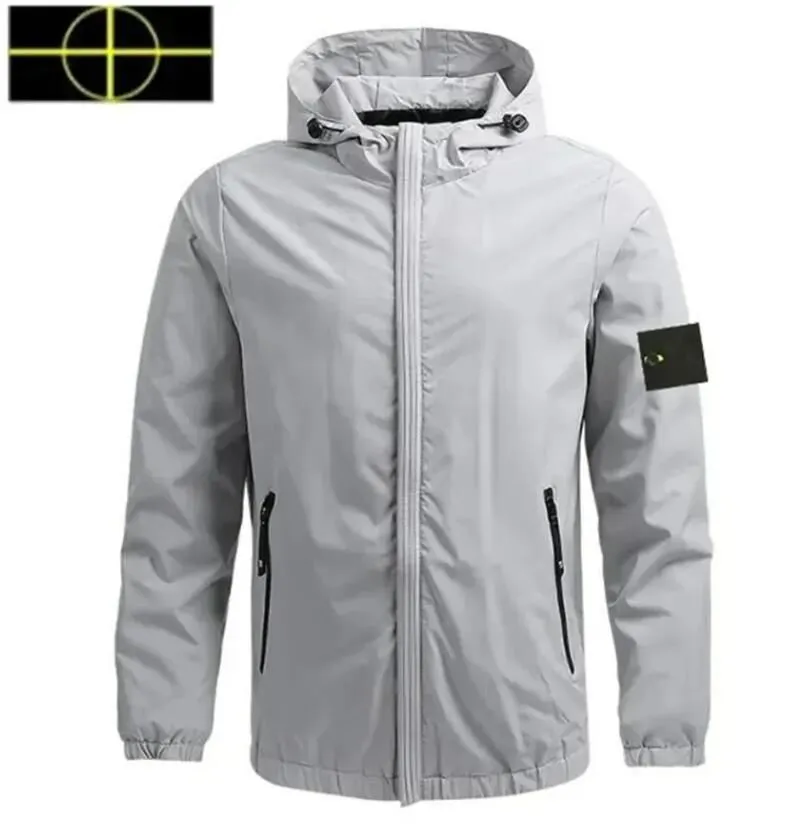 Stone Isla Jacket Women Windproof Stone Jacket Chinese Designer Luxury Men's Jacket Classic Trend Brand Compass Hooded Casual Zipper Topstoney