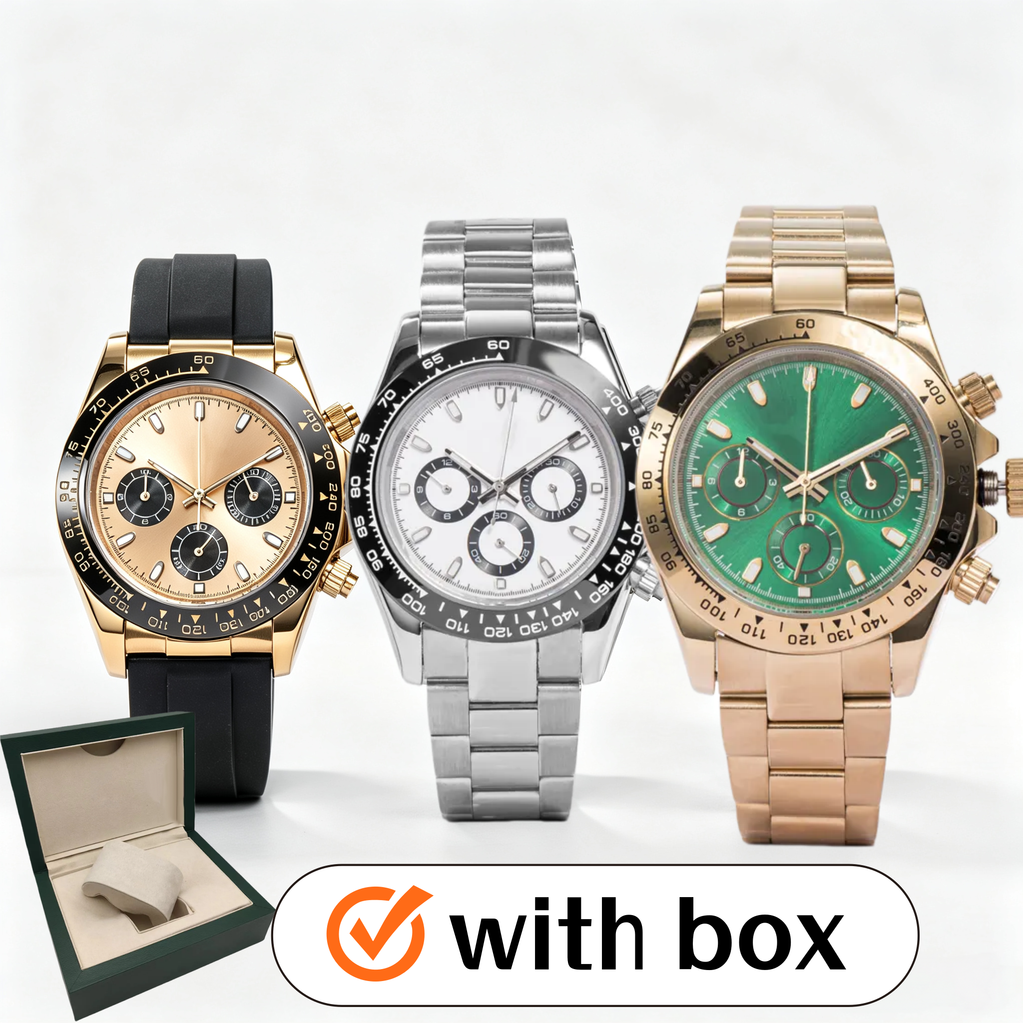 montre de luxe men's stainless steel case automatic mechanical ceramic watch ultra bright sapphire glass watch 41mm watches