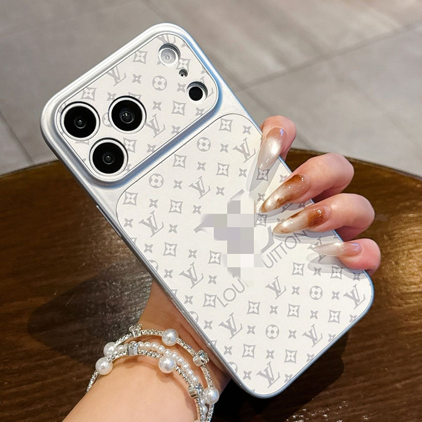 17Promax Series Appearance Phone Case For Iphone 17 16 15 14 13 Pro Max Electroplated 16Promax Phone Case Leather 15Proamx Cover Classic Pattern 14P