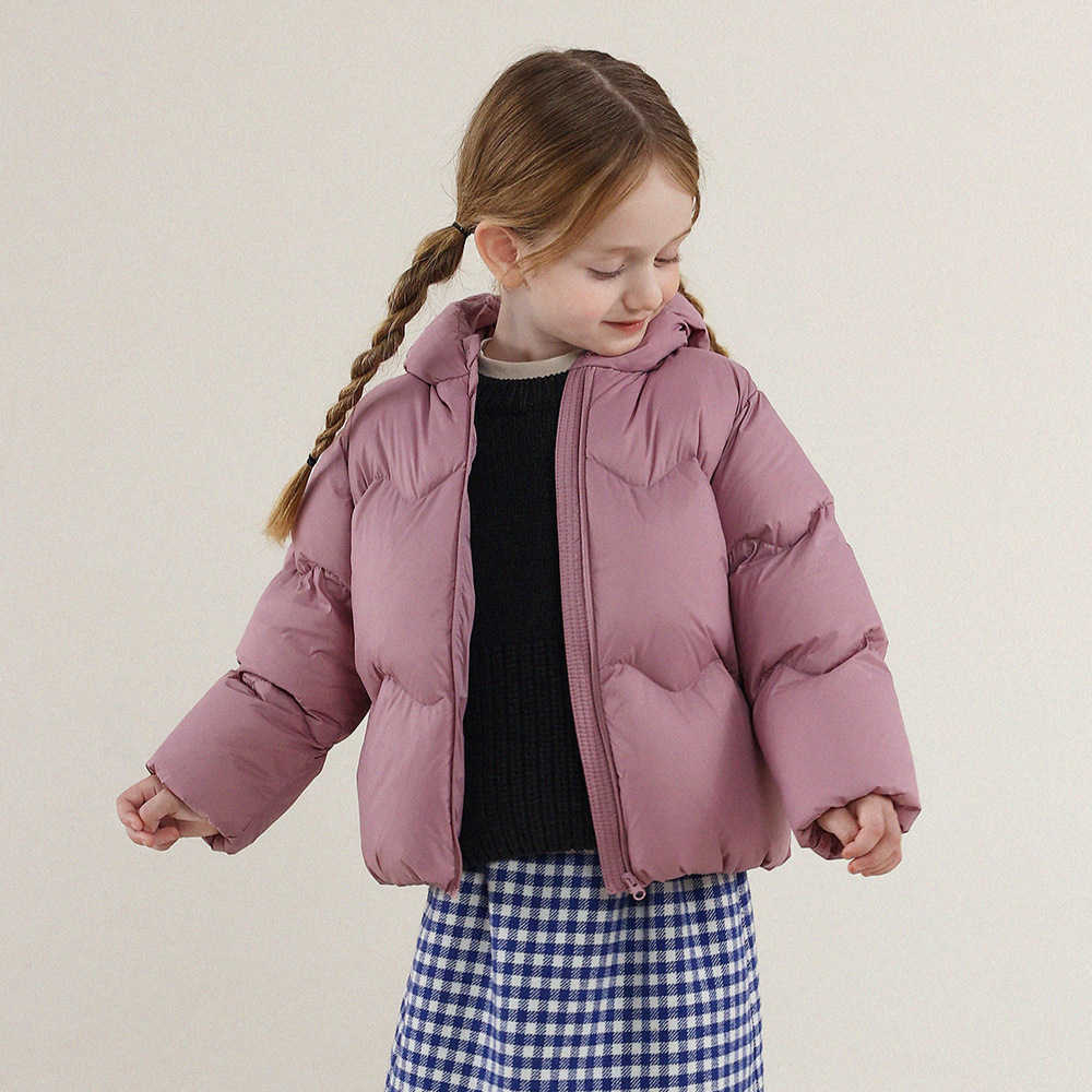 White Duck Down Yun'er Mom Girls' DuPont three-proof down jacket baby's winter thickened down coat L26821A