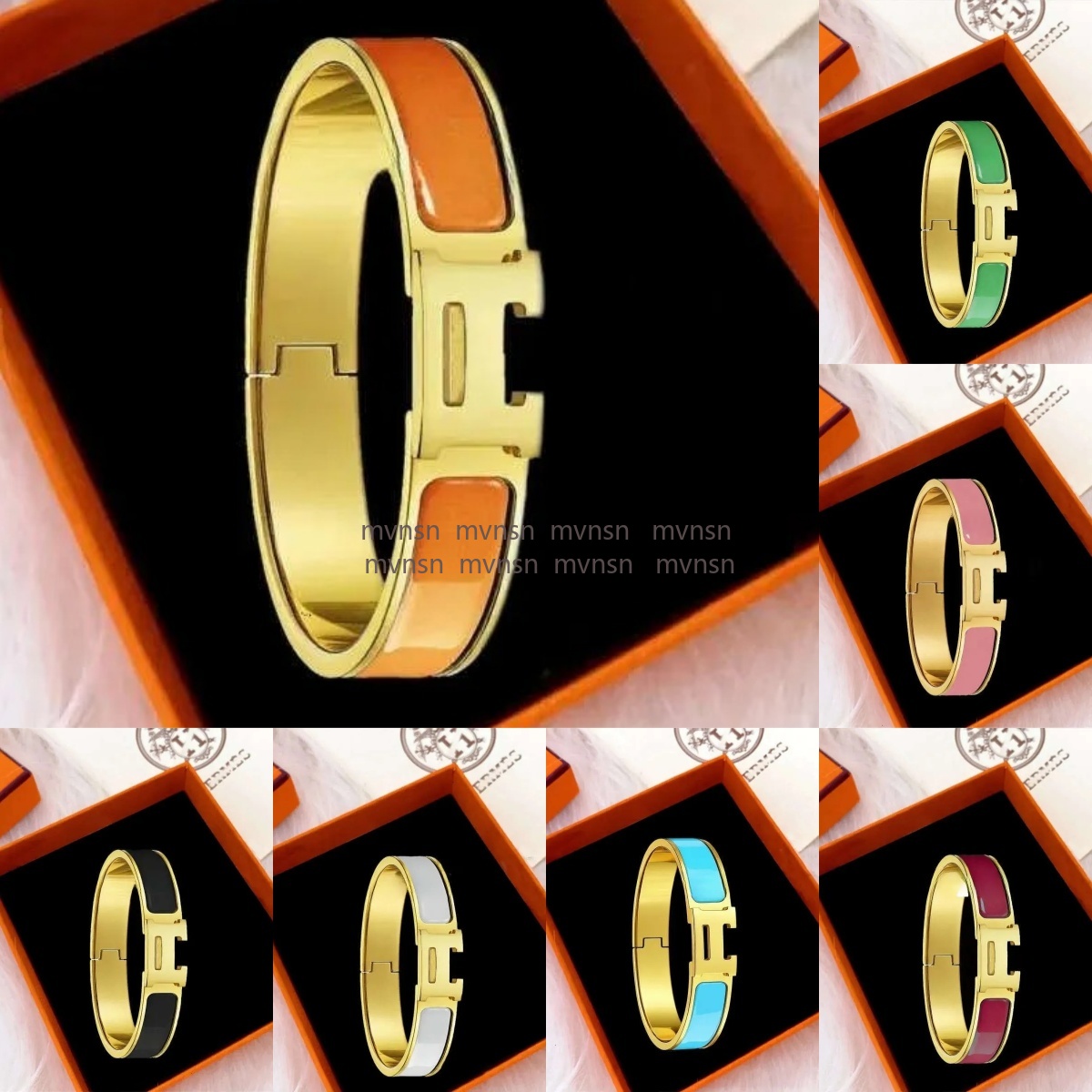 Bracelet New Classic Designer H bangle Brand 18K Gold Women Mens Bracelet luxury jewelry Titanium Steel High Quality Bracelets Christmas gift