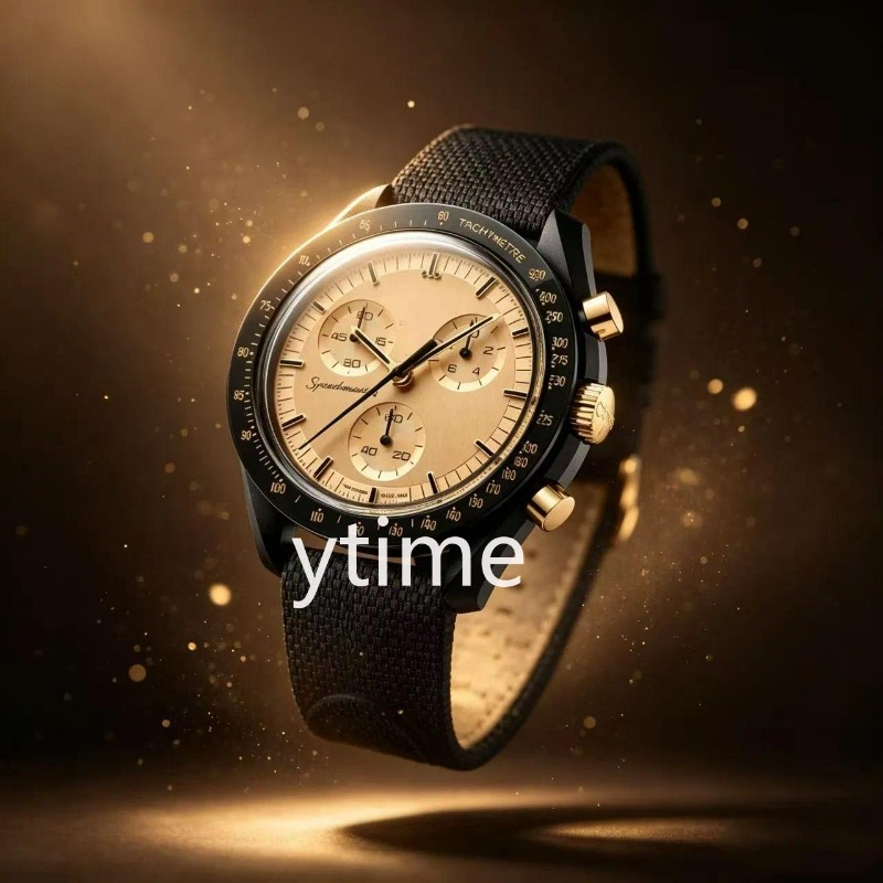 1969 New Bioceramic Planet Moon Quarz Watch Mission To Mercury 42mm Full Function Chronograph Luxury Mens couple joint name Wristwatches Moonshine V