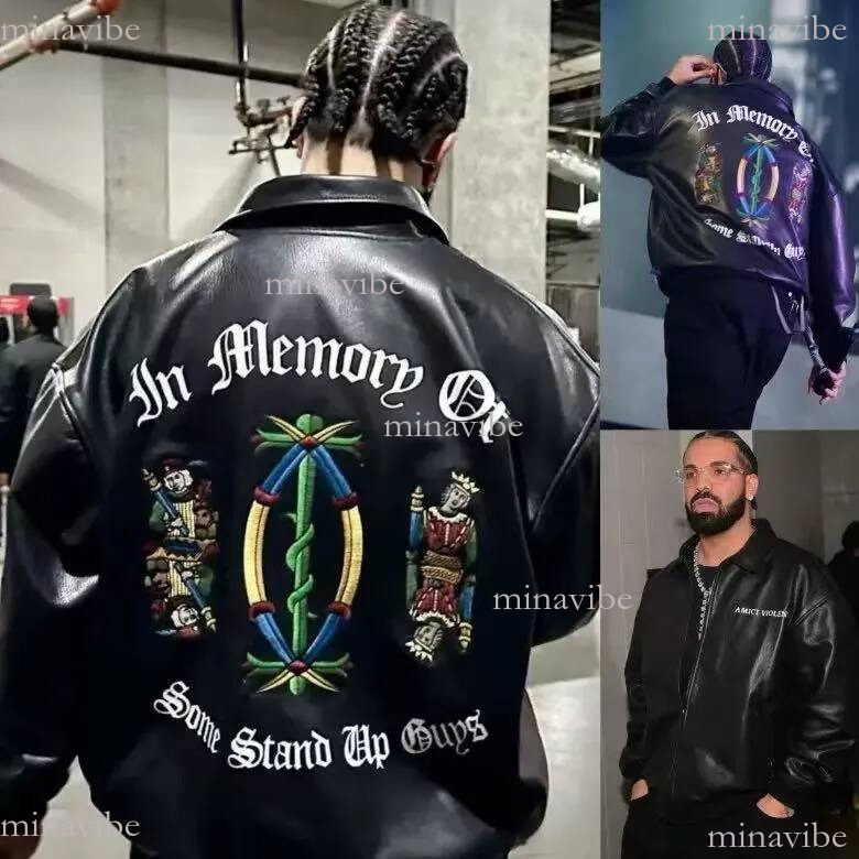 Pelle Leather Jacket High Quality Designer Diamond Encrusted Eagle Coat Wide Shp Windbreak Bomber 1978 Limited Edition Luxury Mens Casual Pelle Jack