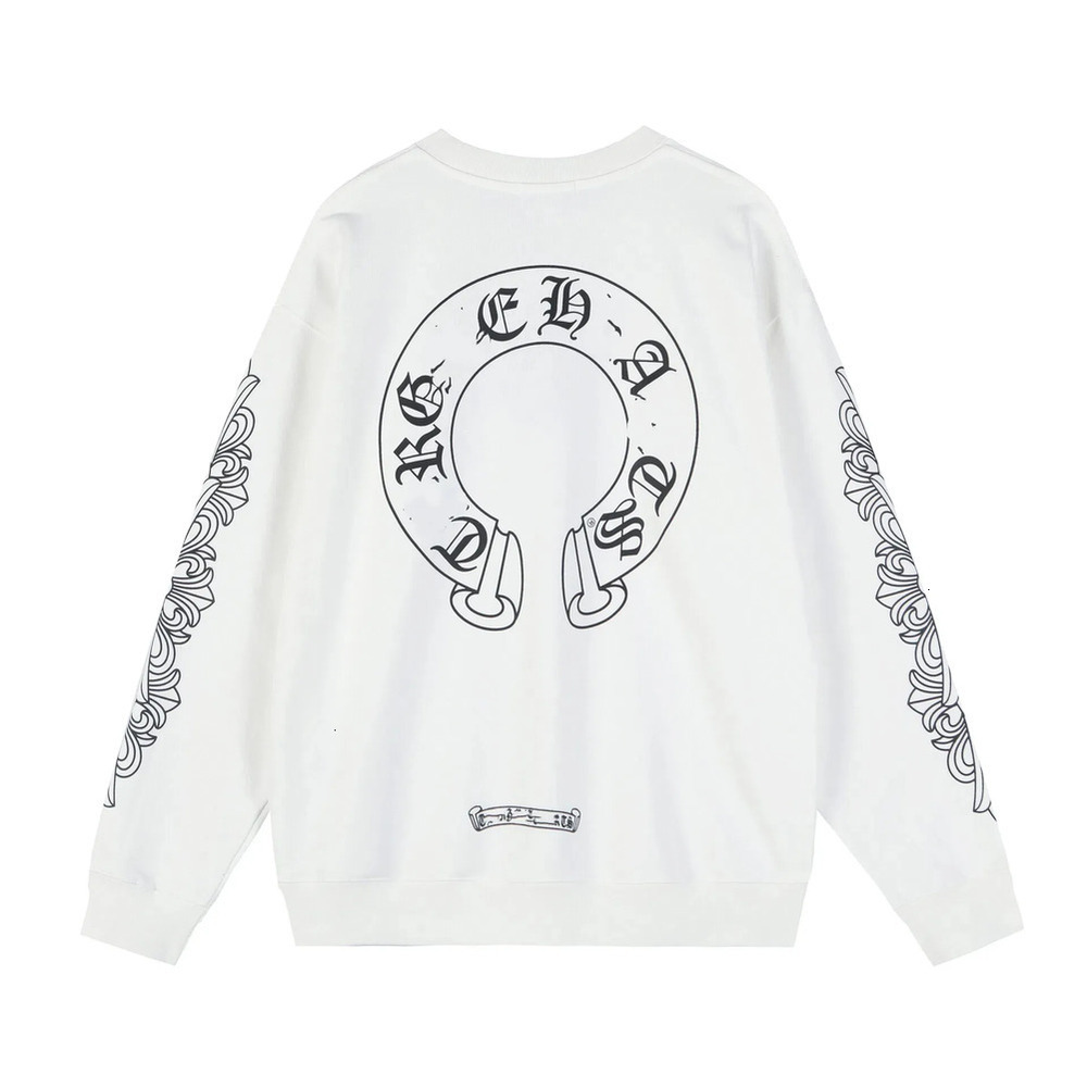 Chrome Hoodie Luxury Brand Women's Designer Cross Sanskrit Coat Clothes European And American Hot Selling New Men's Casual Hoodie Print Me