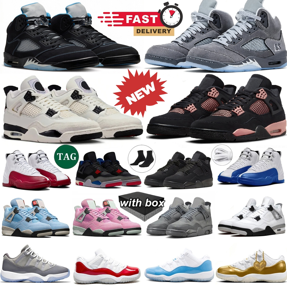 Basketball shoes 1 4 5 11 14 11 University Blue Mother Day 5 White Metallic 1 Alaska 4 Iced Black Metallic full game Men Women trainer sport sneaker