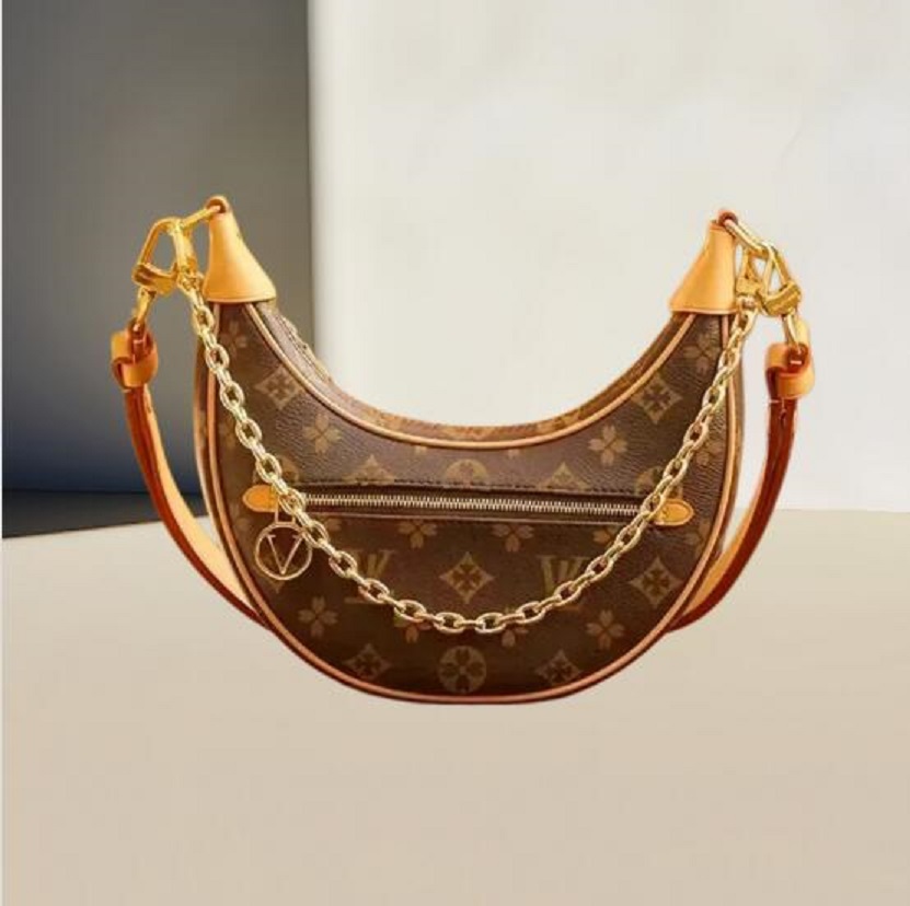 10A Luxury Designer bag Handbag Purse Brown Old Flower Women Shoulder Bags Tote Brand Letter Leather Crossbody Loop Moon Bags Backpack Wallet 2026
